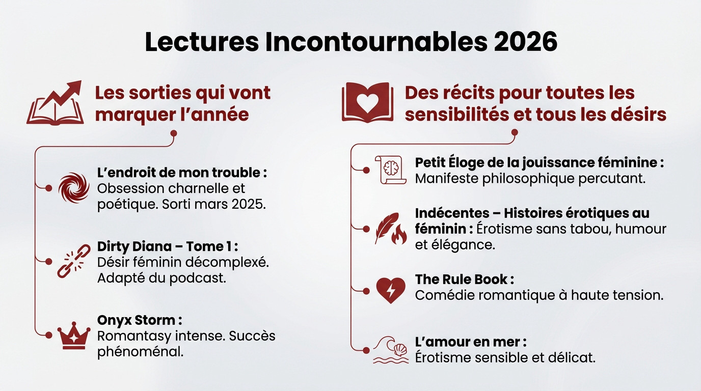 Livres érotiques incontournables pour l'année 2026