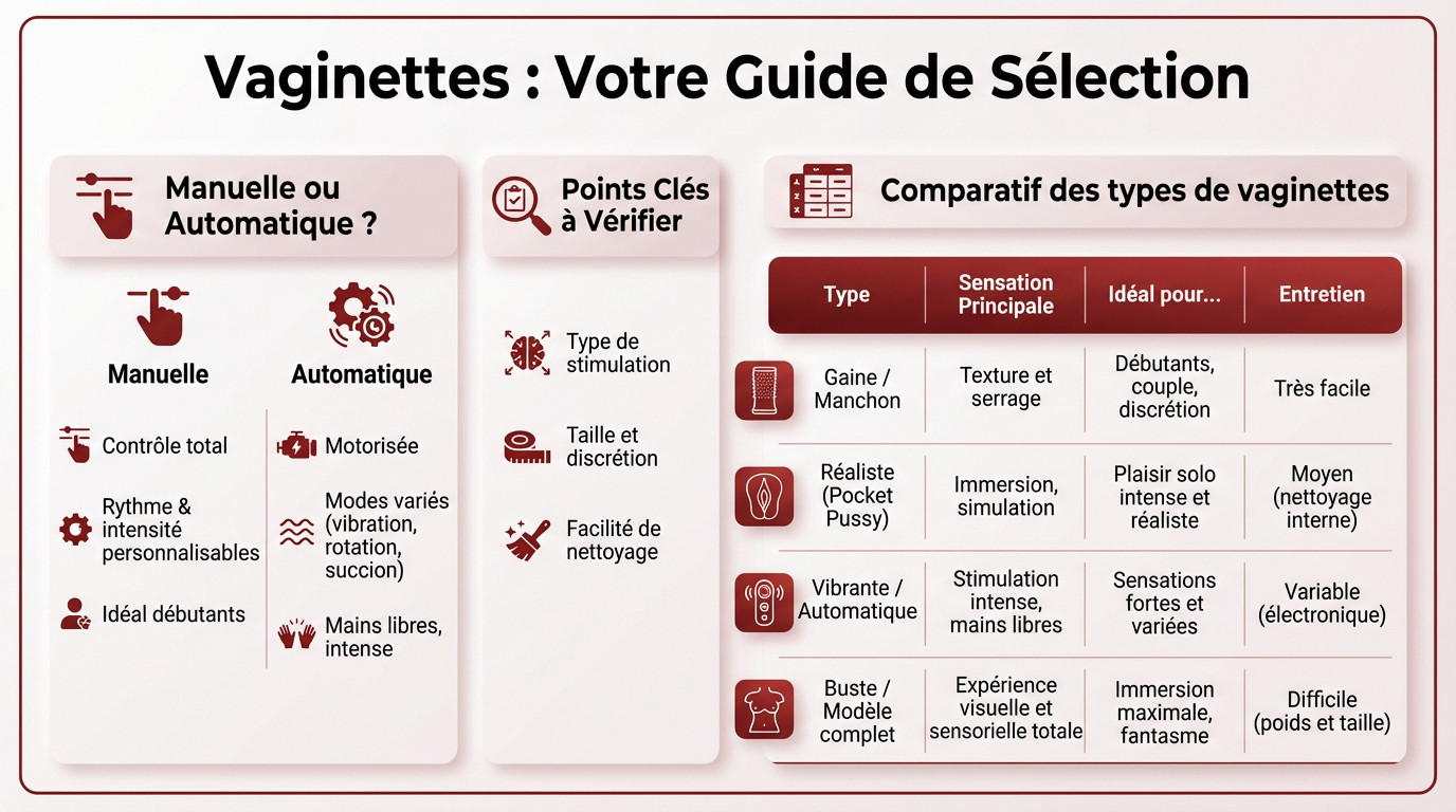 Sélection de modèles de vaginettes manuelles et automatiques pour faire le bon choix