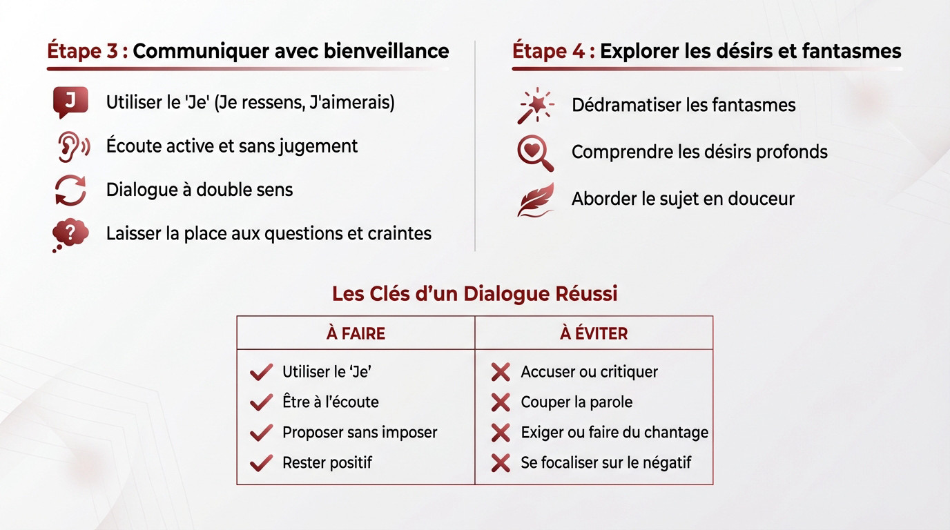 ouvrir le dialogue sur vos désirs et fantasmes